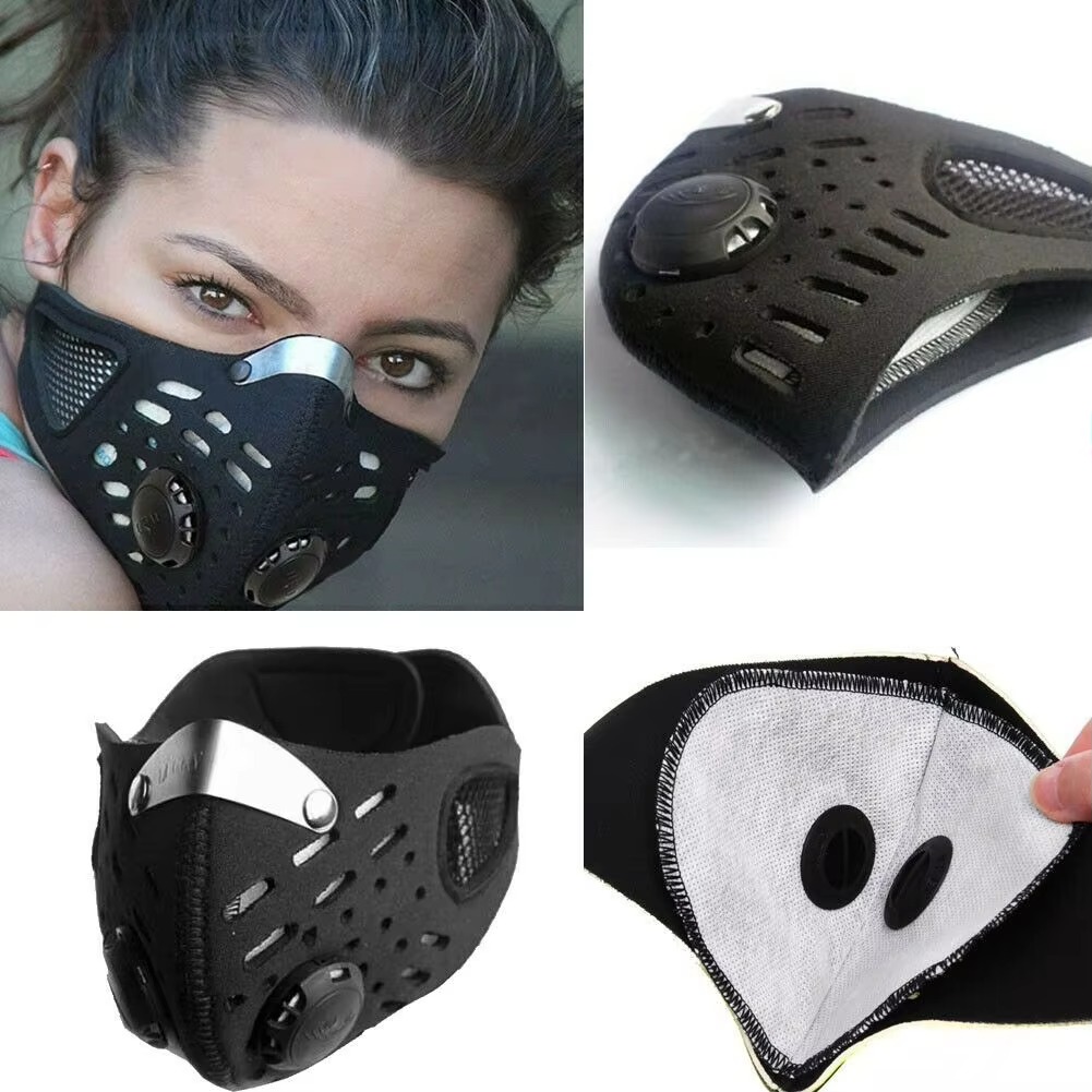 Sports Mask Breathable - 1 قطعة قناع وجه مع فلتر