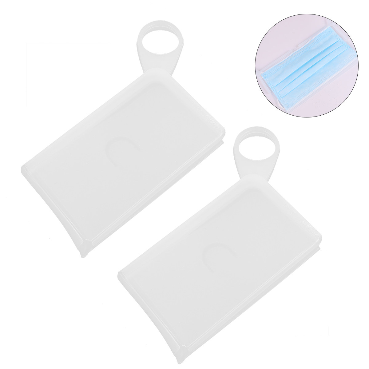 قطعتان من علب تخزين أقنعة الوج - مراجعة Face Mask Storage Box وسعره