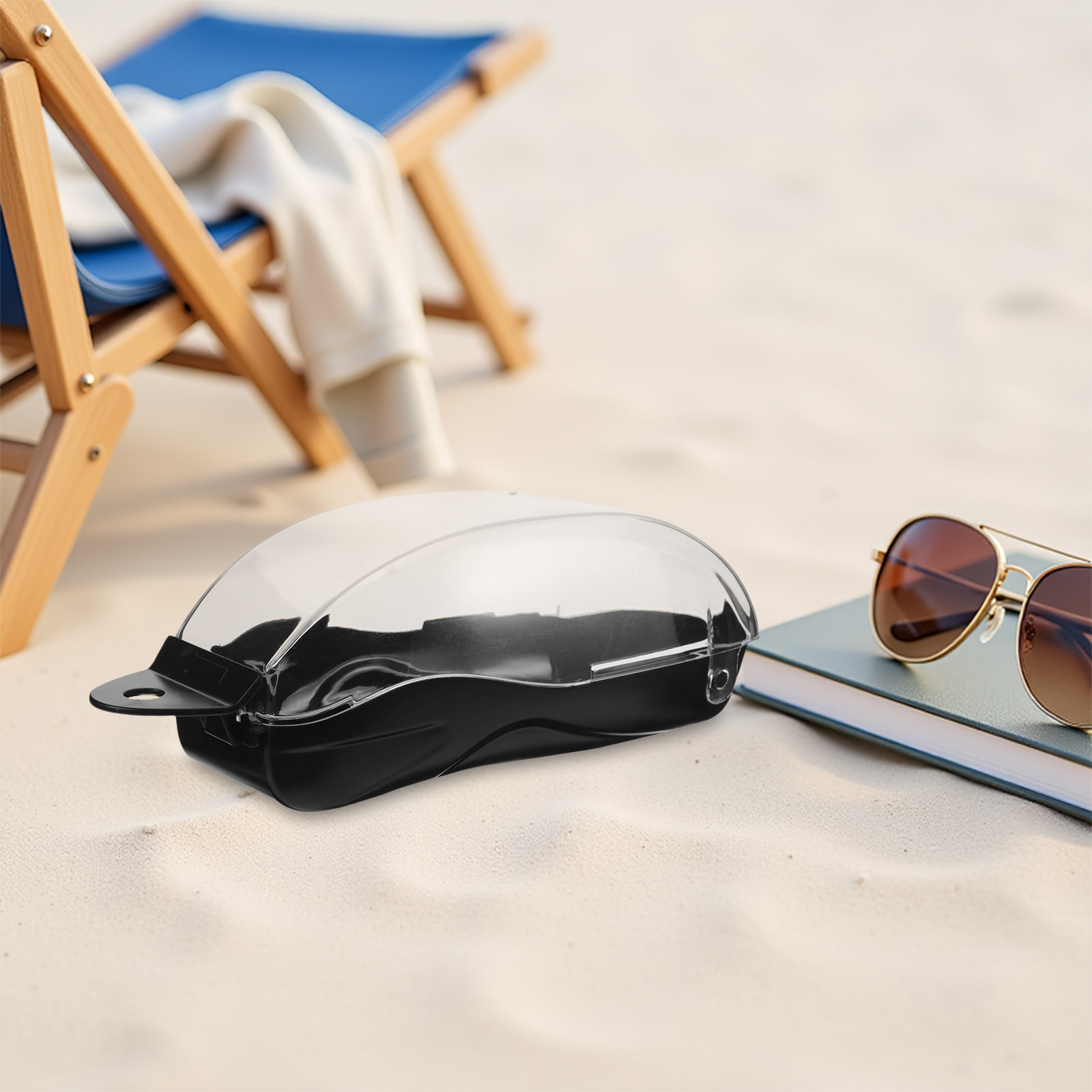 علبة نظارات السباحة بغطاء شفاف - مراجعة Mask Case Hard Shell وسعره