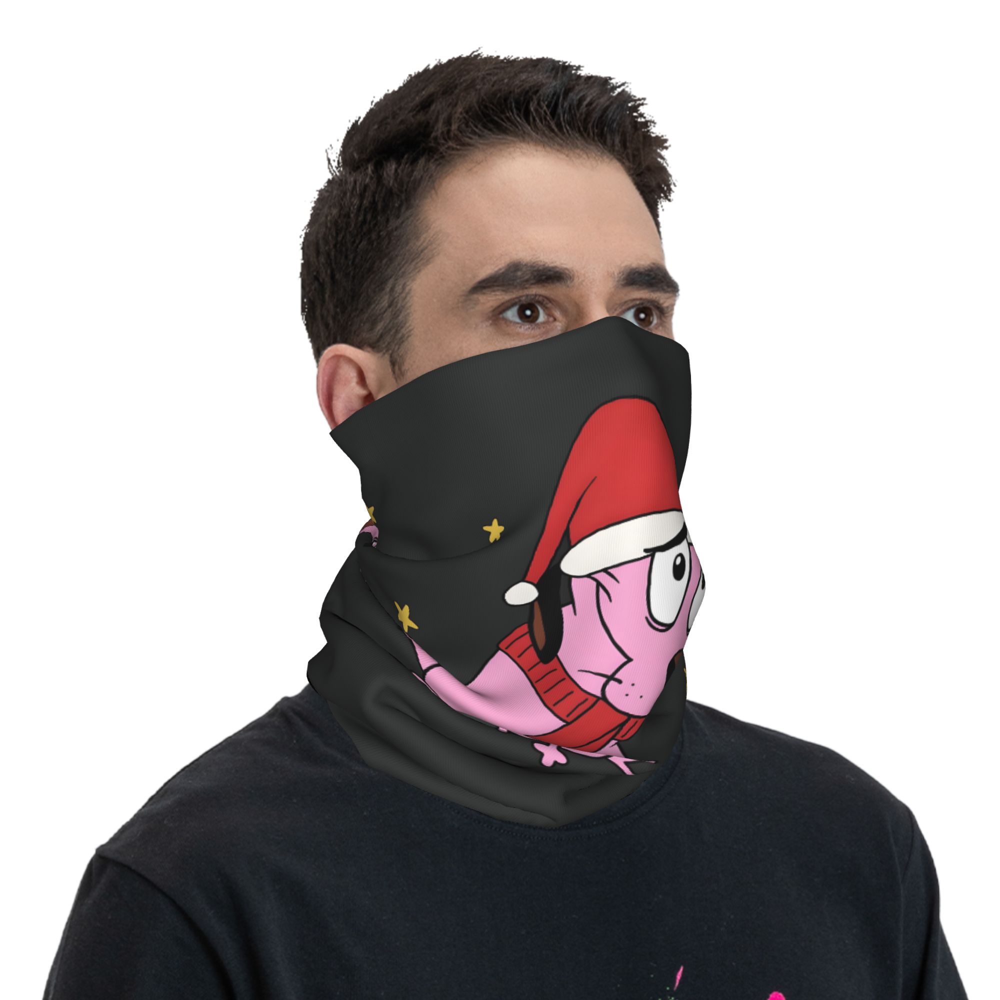مخصص C-الشجاعة الجبناء الكلب ب - مراجعة Neck Gaiter Face Cover وسعره