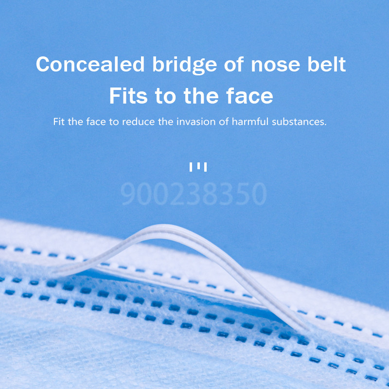10-500 قطعة، أقنعة واقية للبال - مراجعة Disposable Mask Blue وسعره