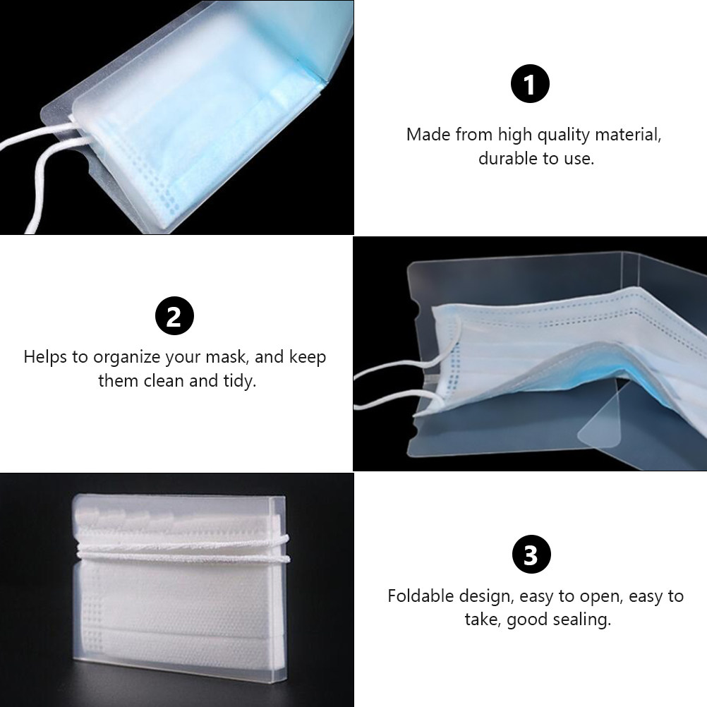 4 قطع من علب تخزين الأقنعة الص - مراجعة Face Mask Storage Box وسعره